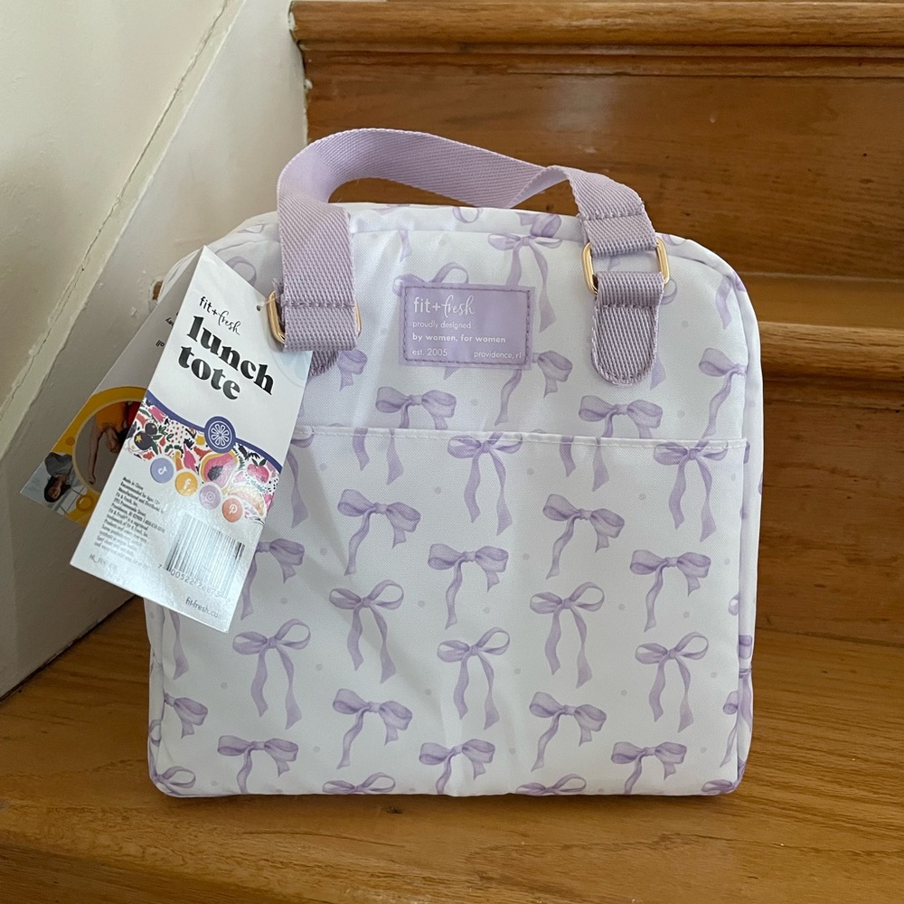 Fit-Fresh Purple Bow Women's Tote